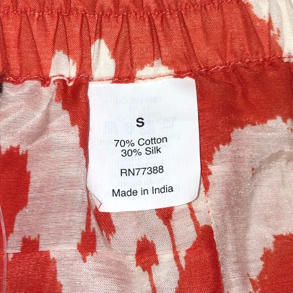 J. Crew Orange and White Patterned Skirt - Picture 9 of 9